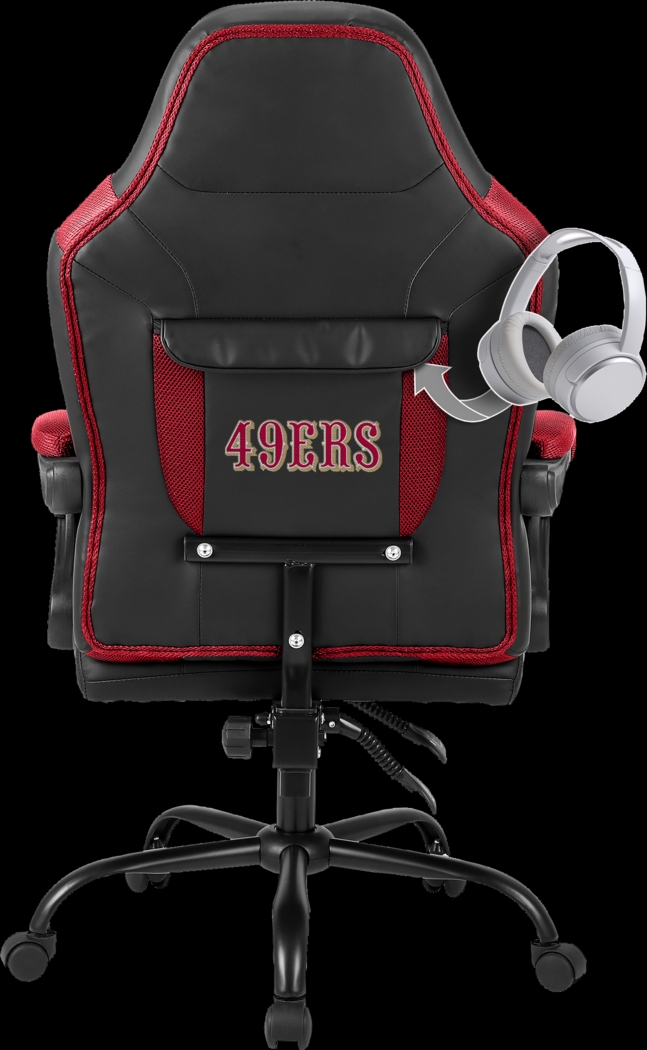 Big Team San Francisco 49ers Red Office Chair - Thumbnail - Image 3