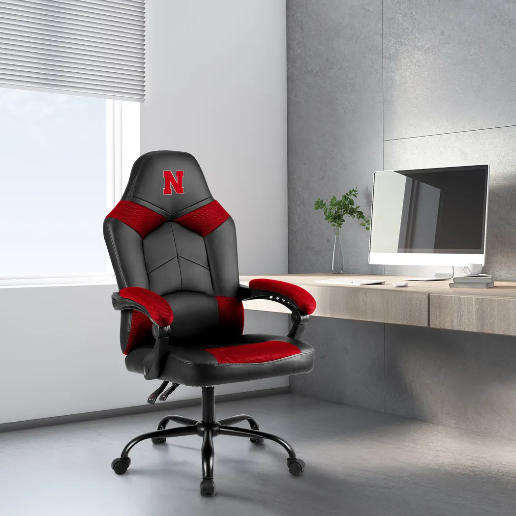 Big Team University of Nebraska Red Office Chair - Thumbnail - Image 2