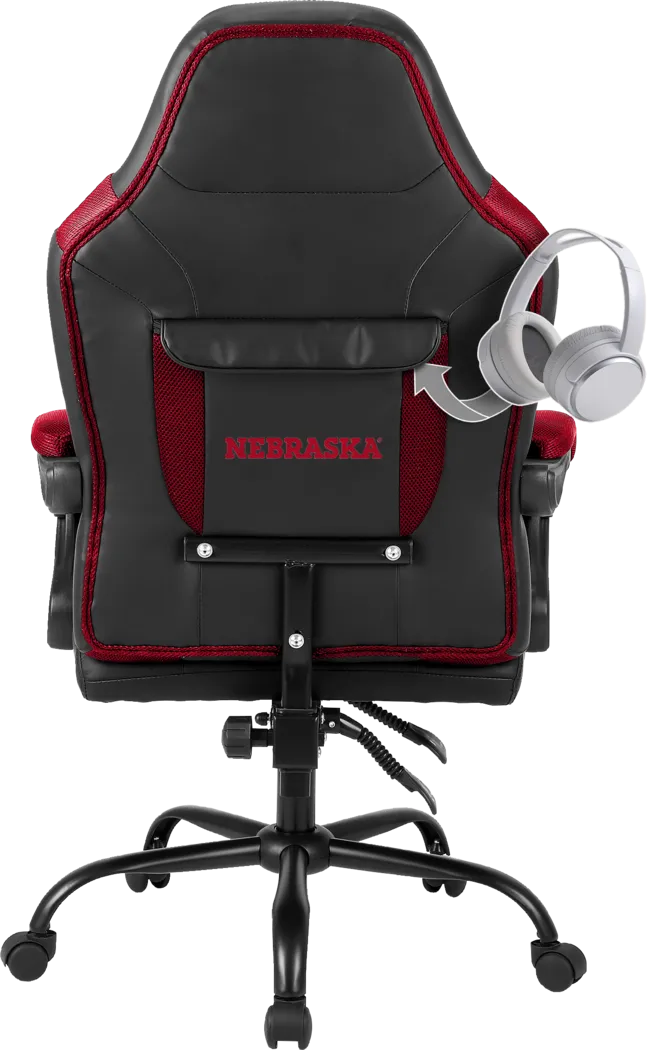 Big Team University of Nebraska Red Office Chair - Thumbnail - Image 3