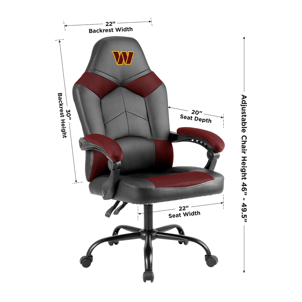 Big Team Washington Commanders Burgundy Office Chair - Thumbnail - Image 4