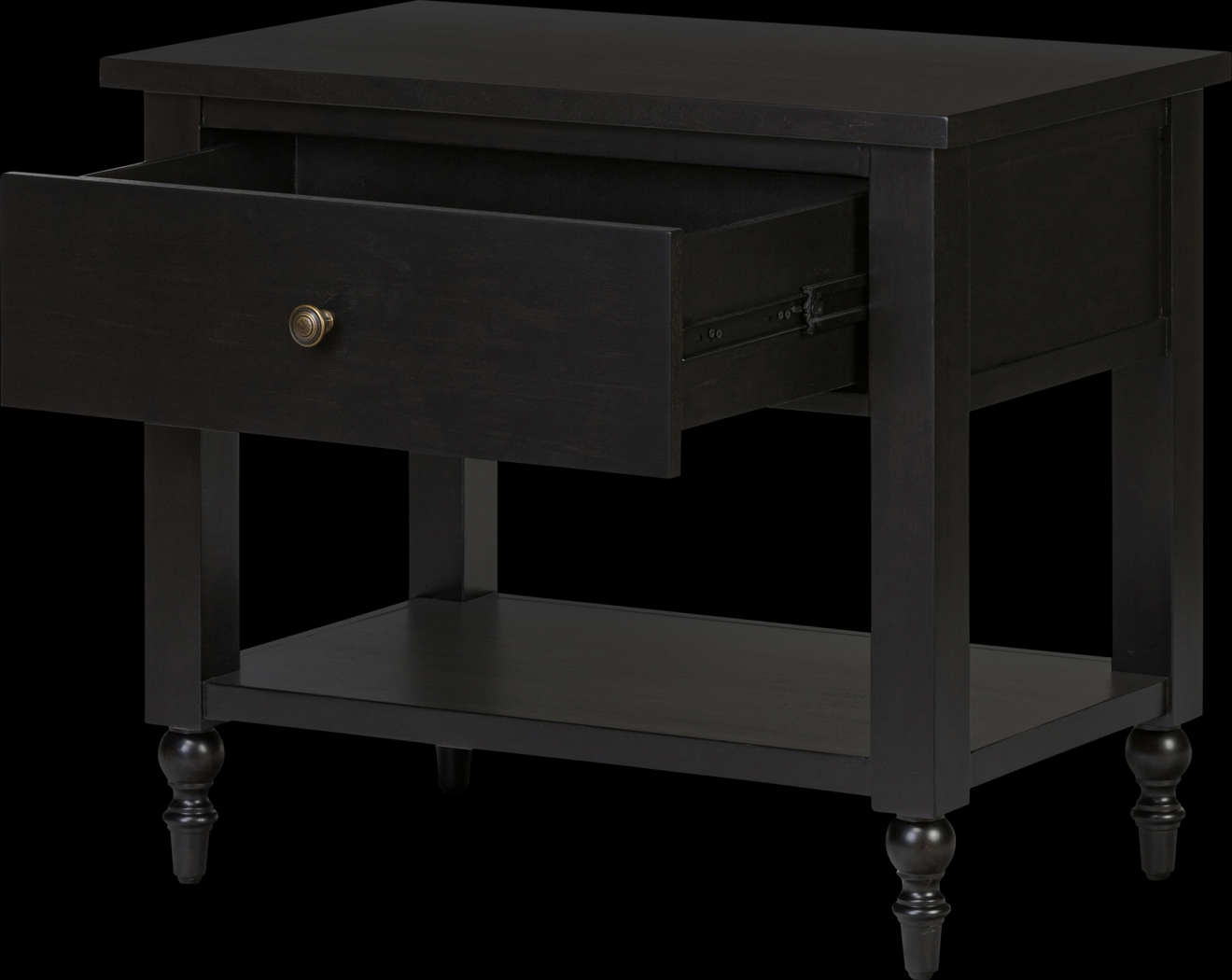 Biga Black Nightstand - Thumbnail - Image 8