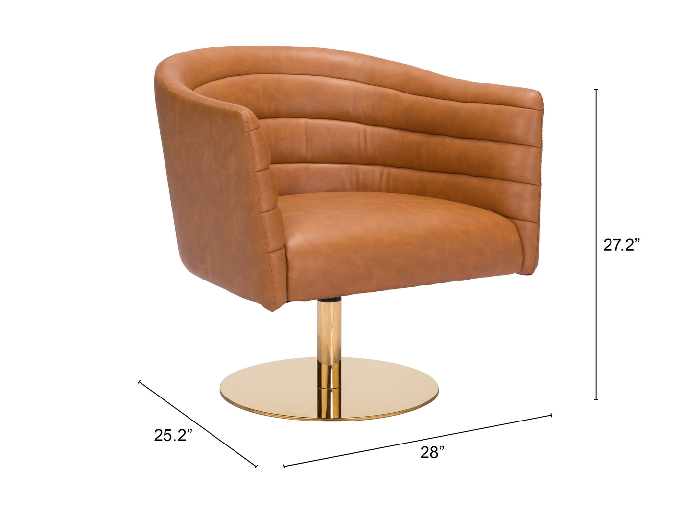 Biglerville Brown Accent Chair - Thumbnail - Image 10