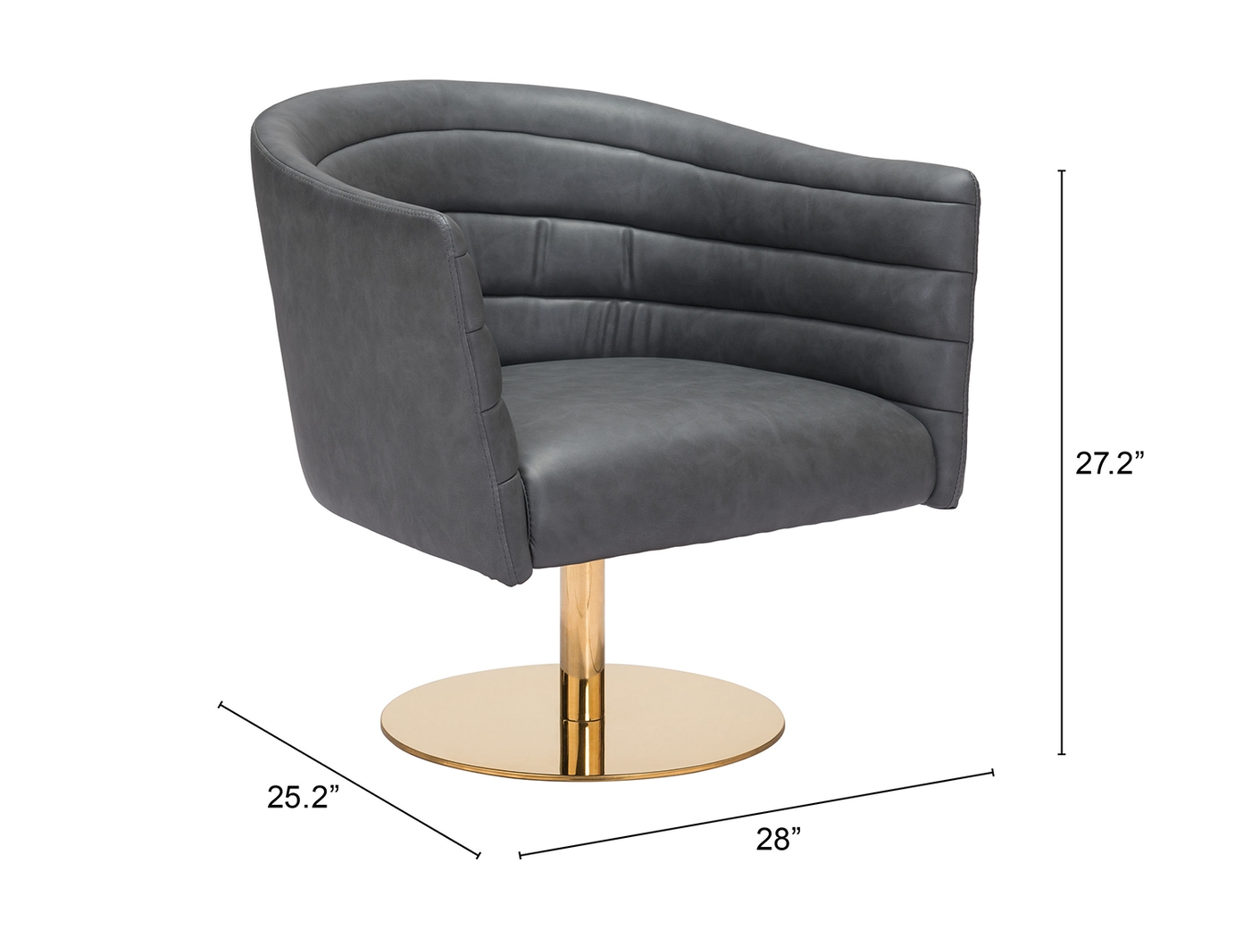 Biglerville Gray Accent Chair - Thumbnail - Image 10