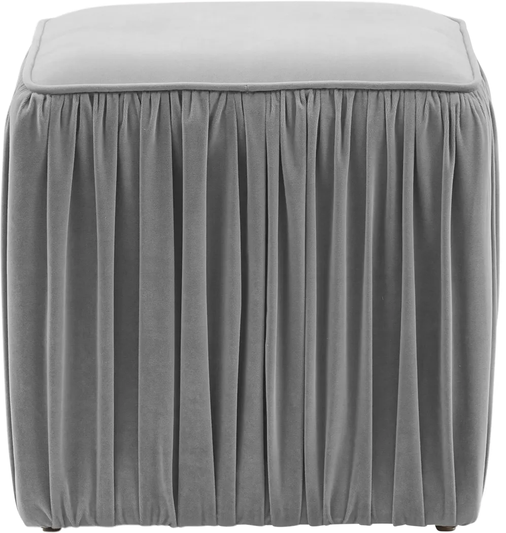 Billecart Gray Accent Ottoman - Thumbnail - Image 2