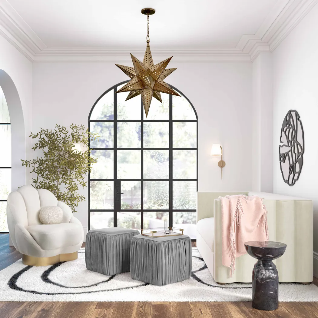 Billecart Gray Accent Ottoman - Thumbnail - Image 5