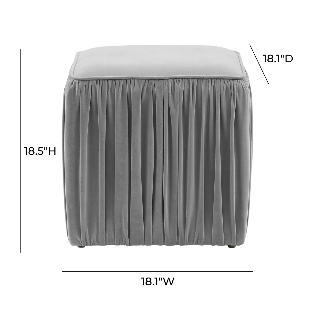 Billecart Gray Accent Ottoman - Thumbnail - Image 6