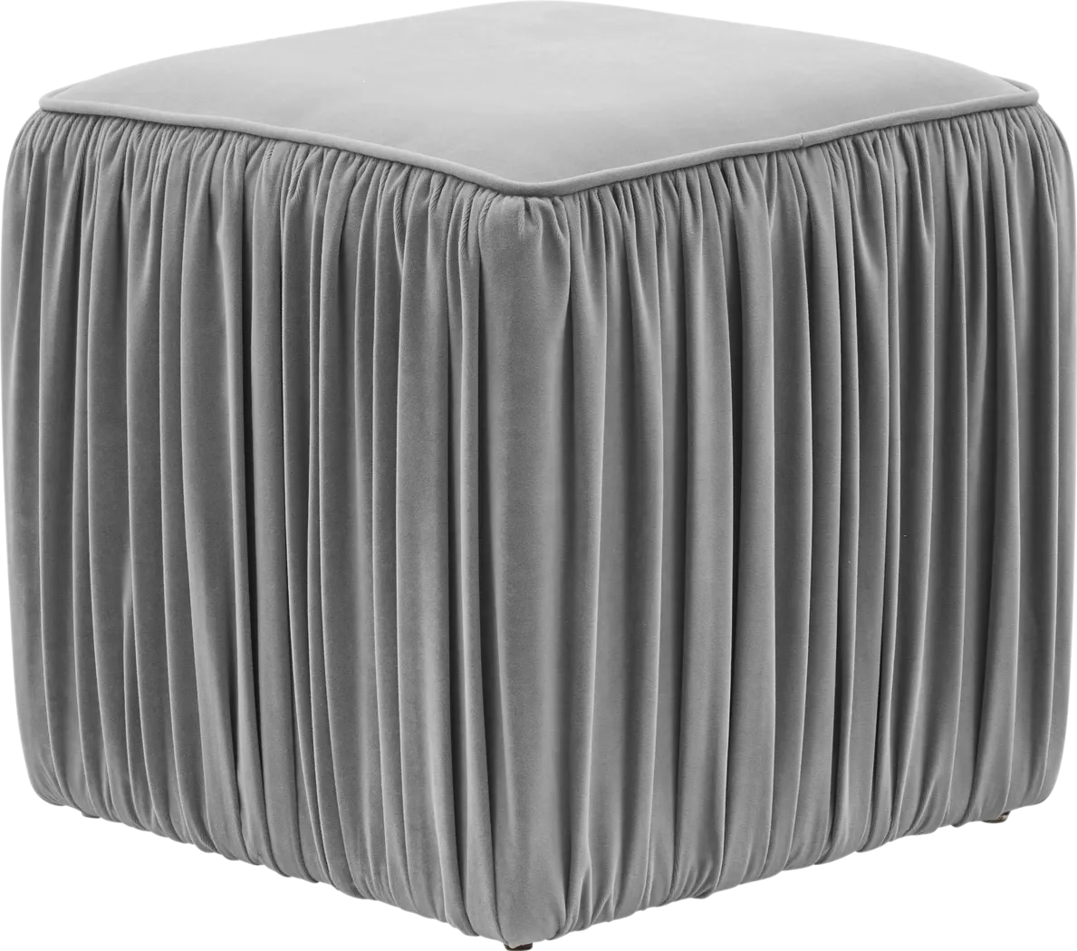 Billecart Gray Accent Ottoman - Thumbnail - Image 1