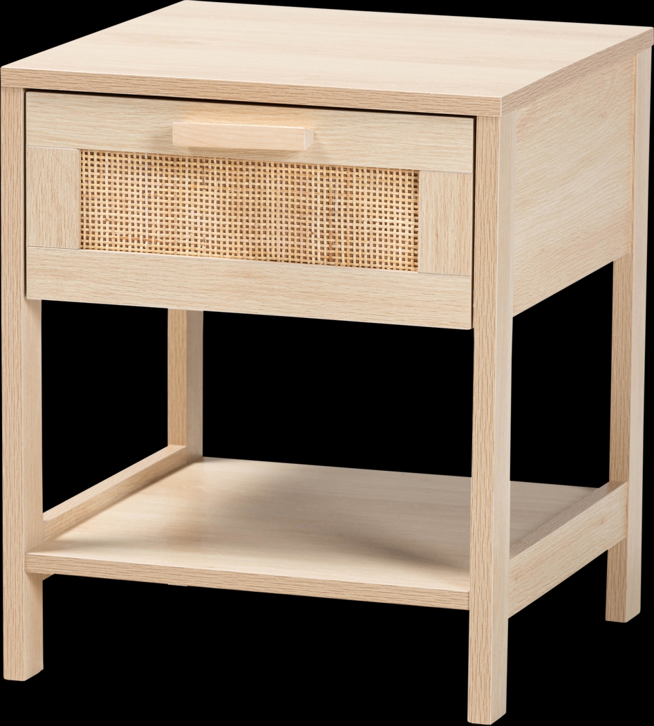 Billiane Light Brown Nightstand - Thumbnail - Image 1