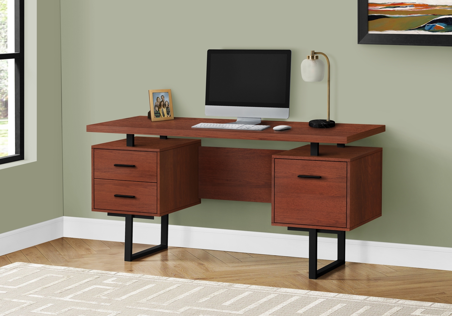 Billingsly Cherry Desk - Thumbnail - Image 2