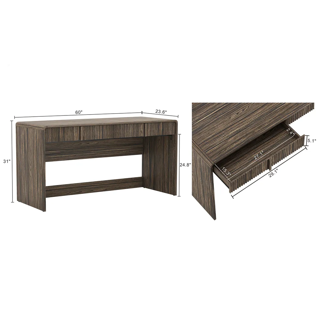Bilwu Brown Writing Desk - Thumbnail - Image 7