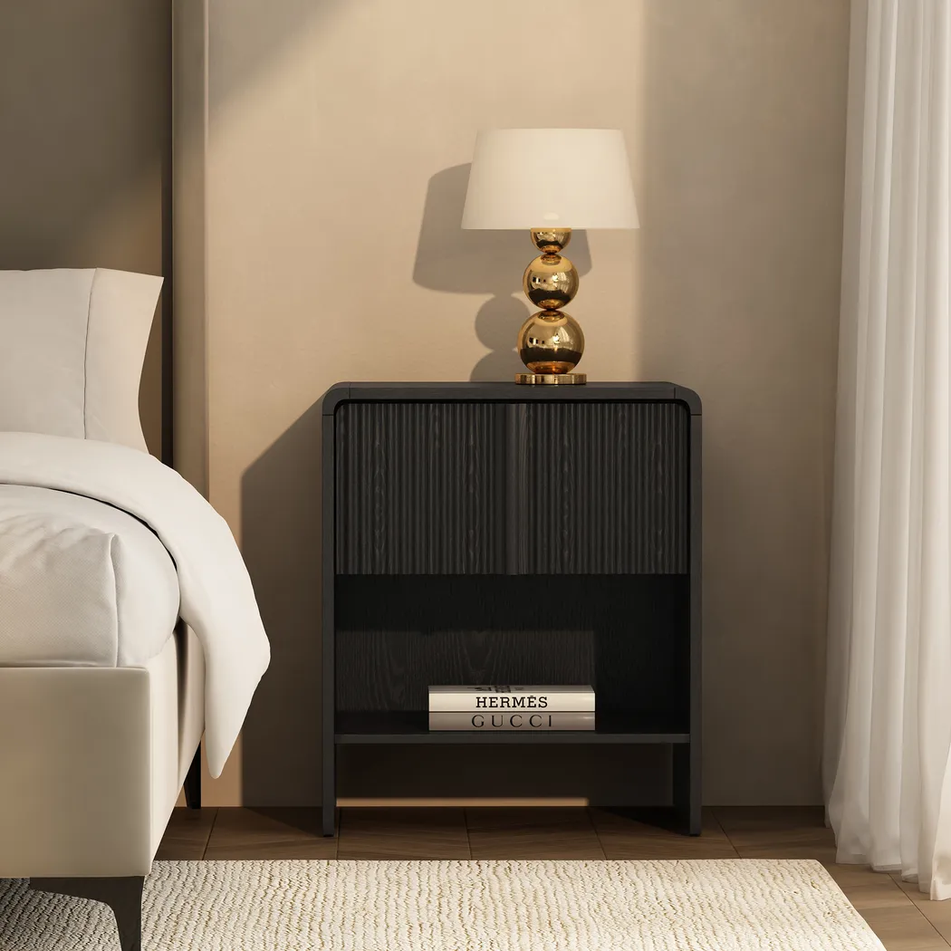 Bilwu I Black Nightstand - Thumbnail - Image 2
