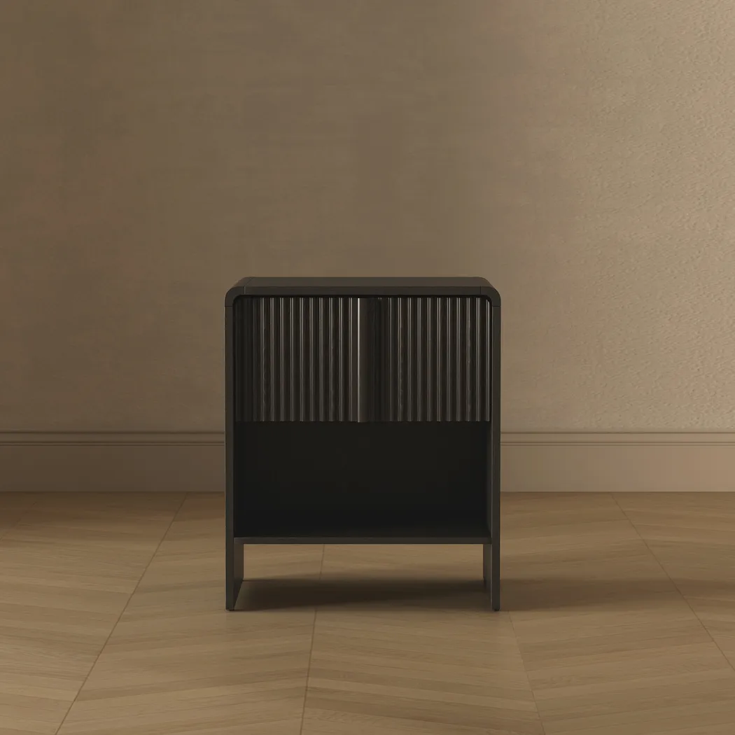 Bilwu I Black Nightstand - Thumbnail - Image 3