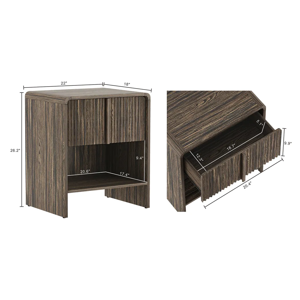 Bilwu I Walnut Nightstand - Thumbnail - Image 4