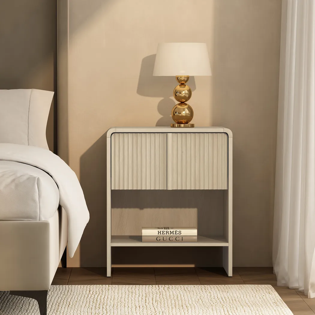 Bilwu I Washed White Nightstand - Thumbnail - Image 2