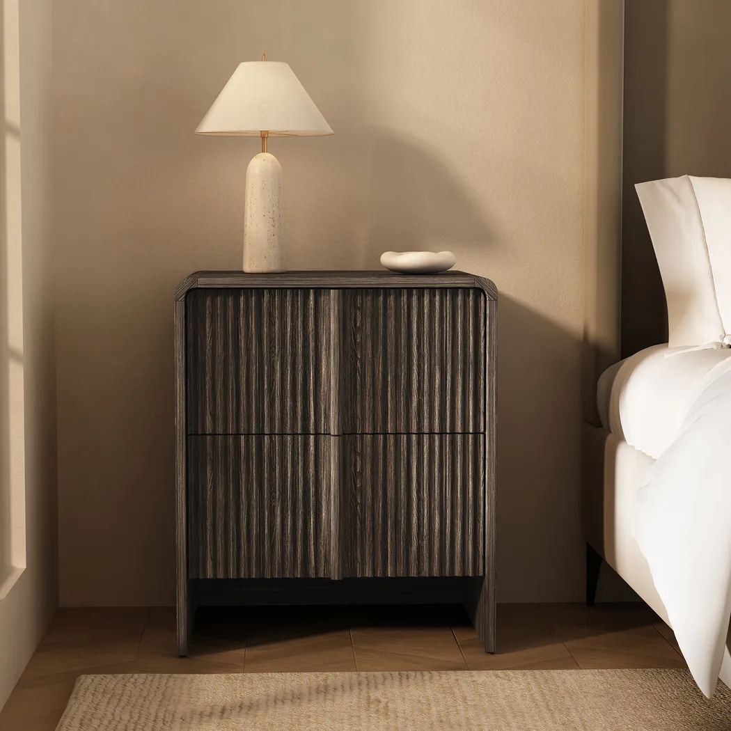 Bilwu II Walnut Nightstand - Thumbnail - Image 2