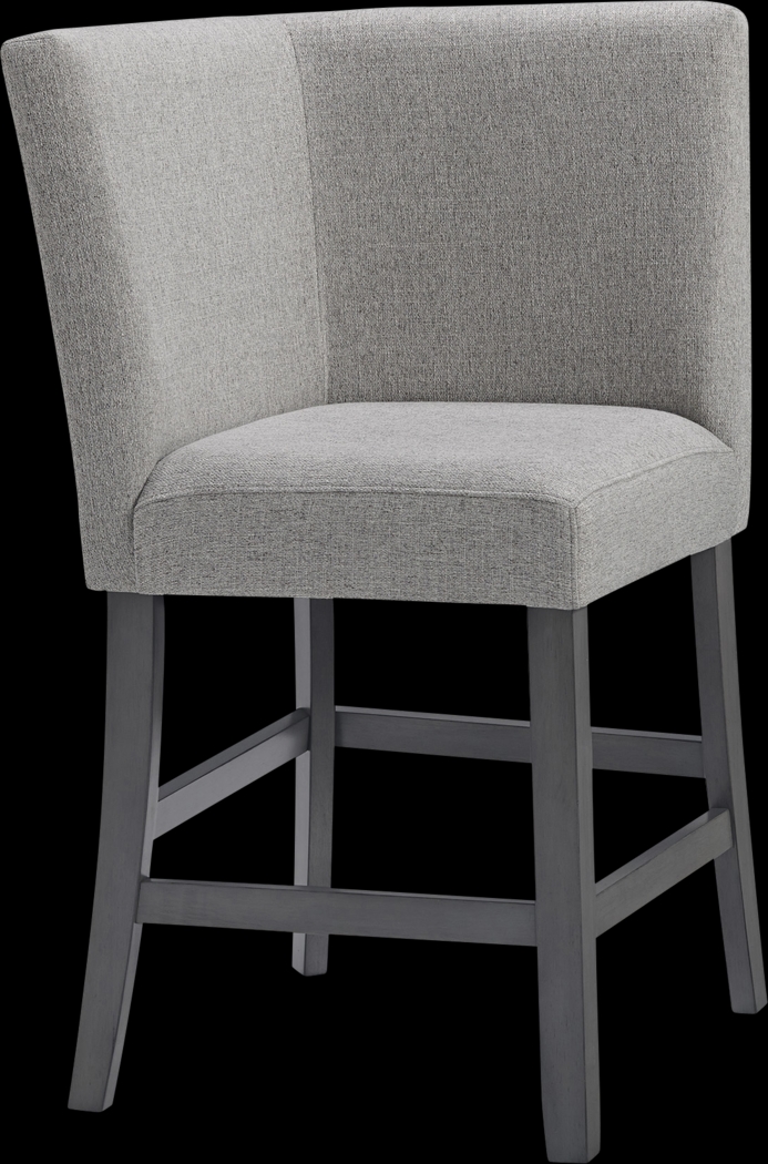 Binebtat Gray Counter Height Corner Bench - Thumbnail - Image 1