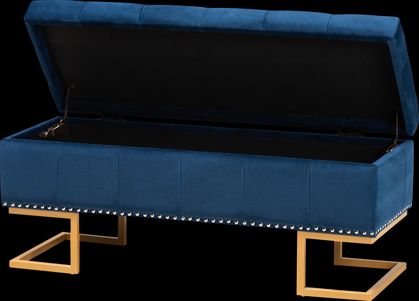 Binewood Blue Storage Ottoman - Thumbnail - Image 2