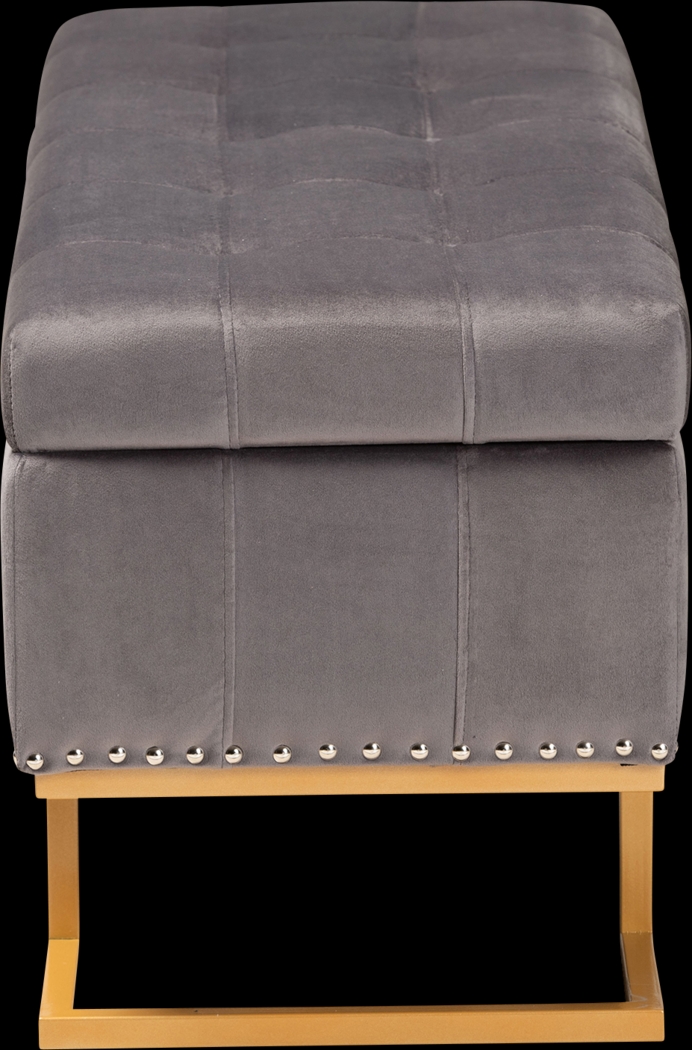 Binewood Gray Storage Ottoman - Thumbnail - Image 4