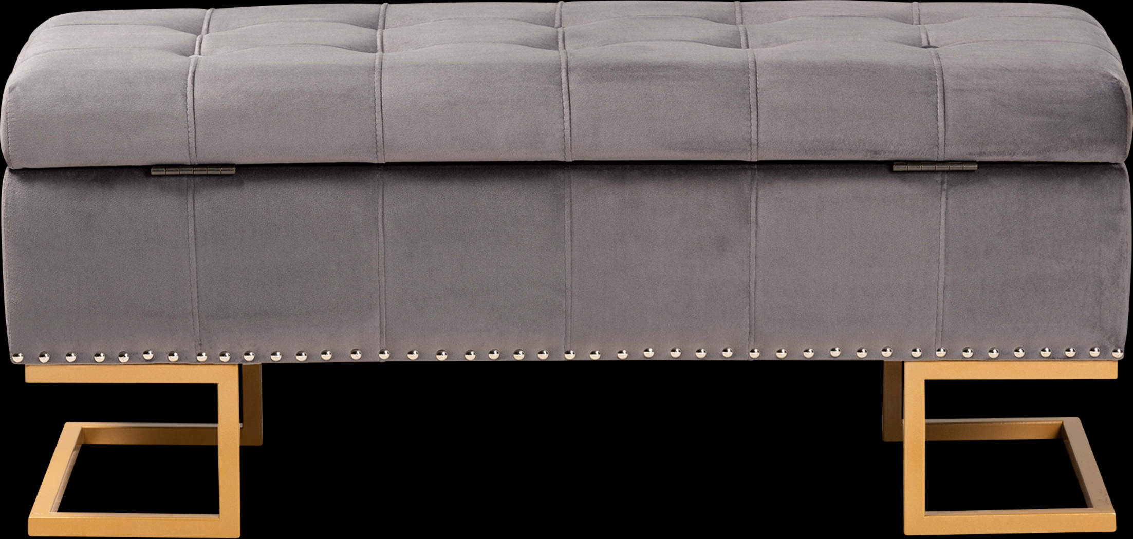 Binewood Gray Storage Ottoman - Thumbnail - Image 5