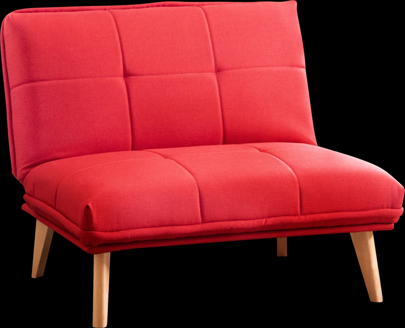 Binney Red Convertible Chair - Thumbnail - Image 1