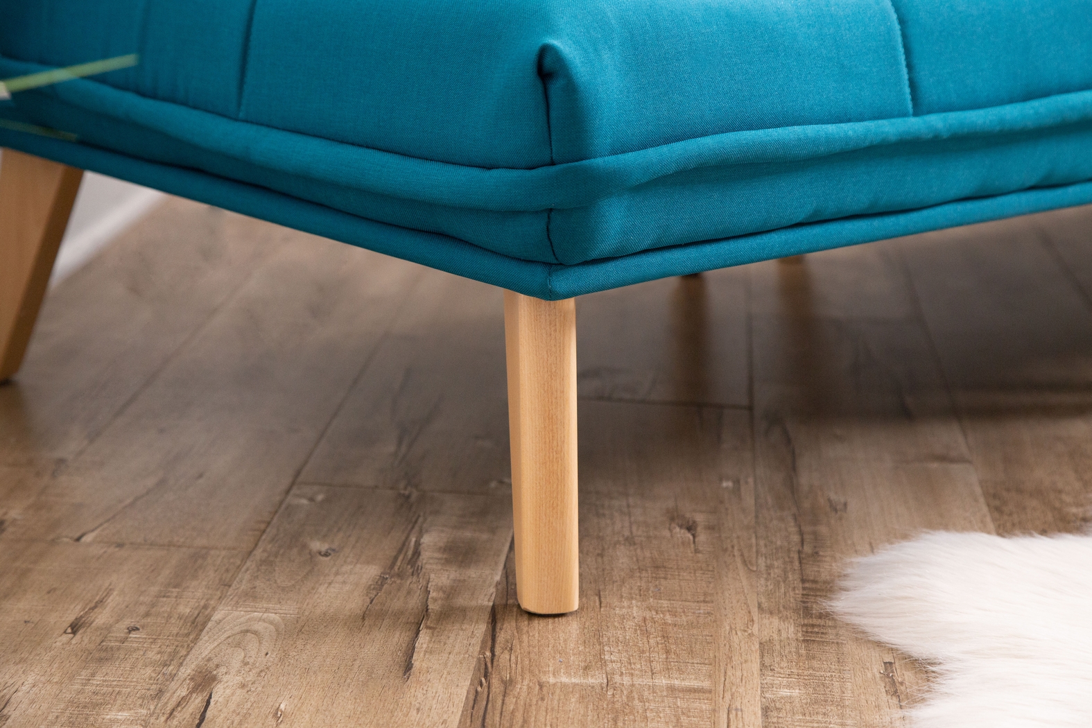 Binney Teal Convertible Chair - Thumbnail - Image 6