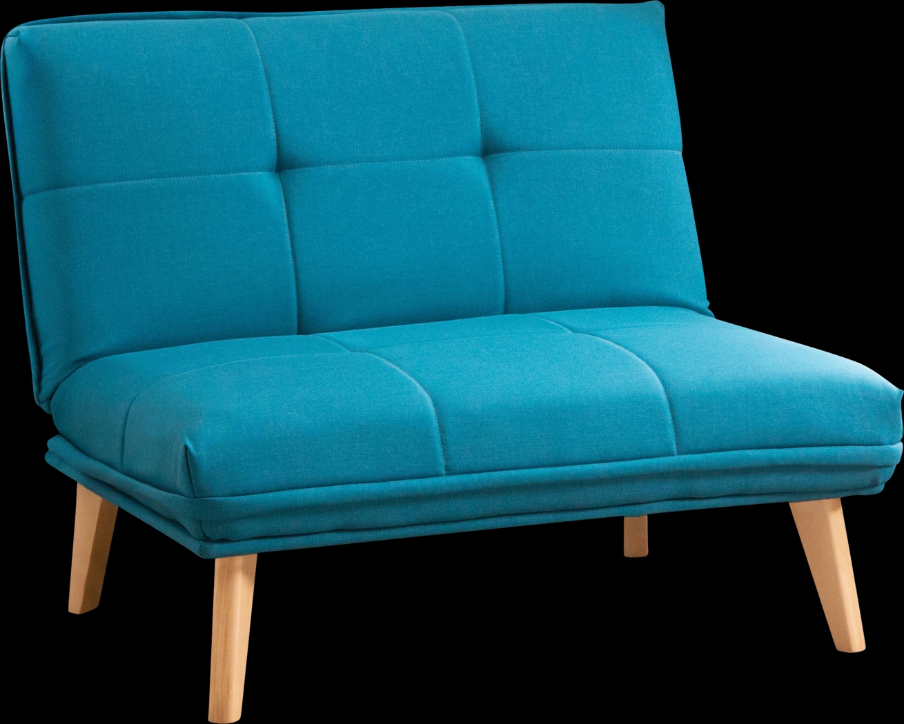 Binney Teal Convertible Chair - Thumbnail - Image 1