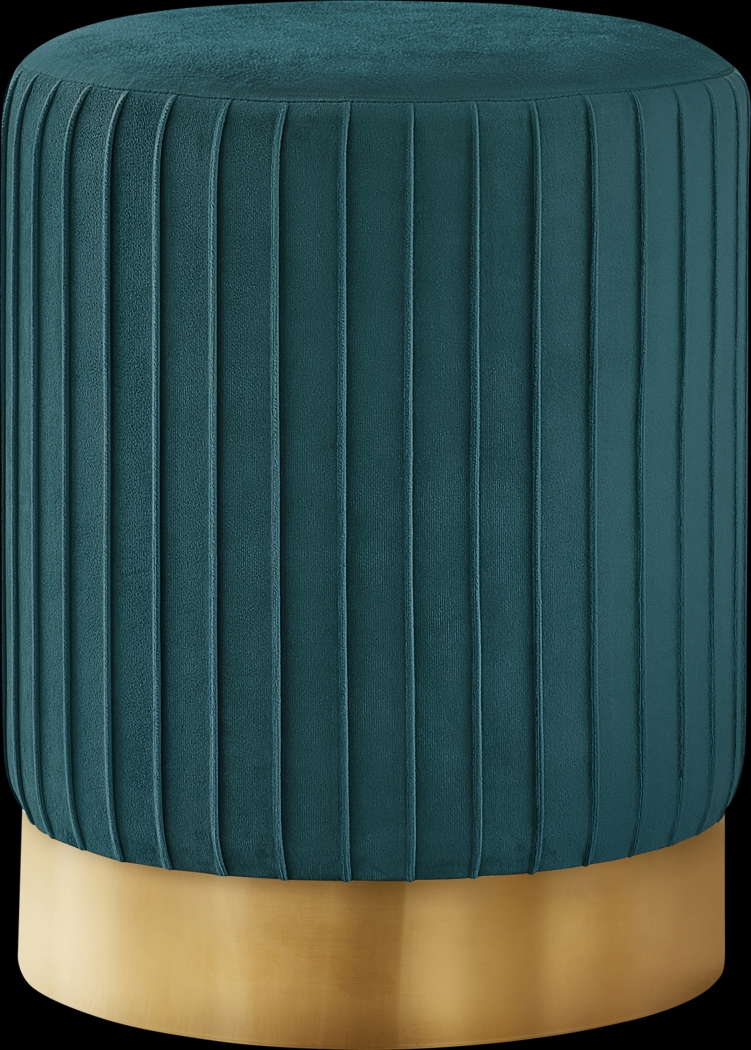Binnicker Turquoise Ottoman - Thumbnail - Image 1