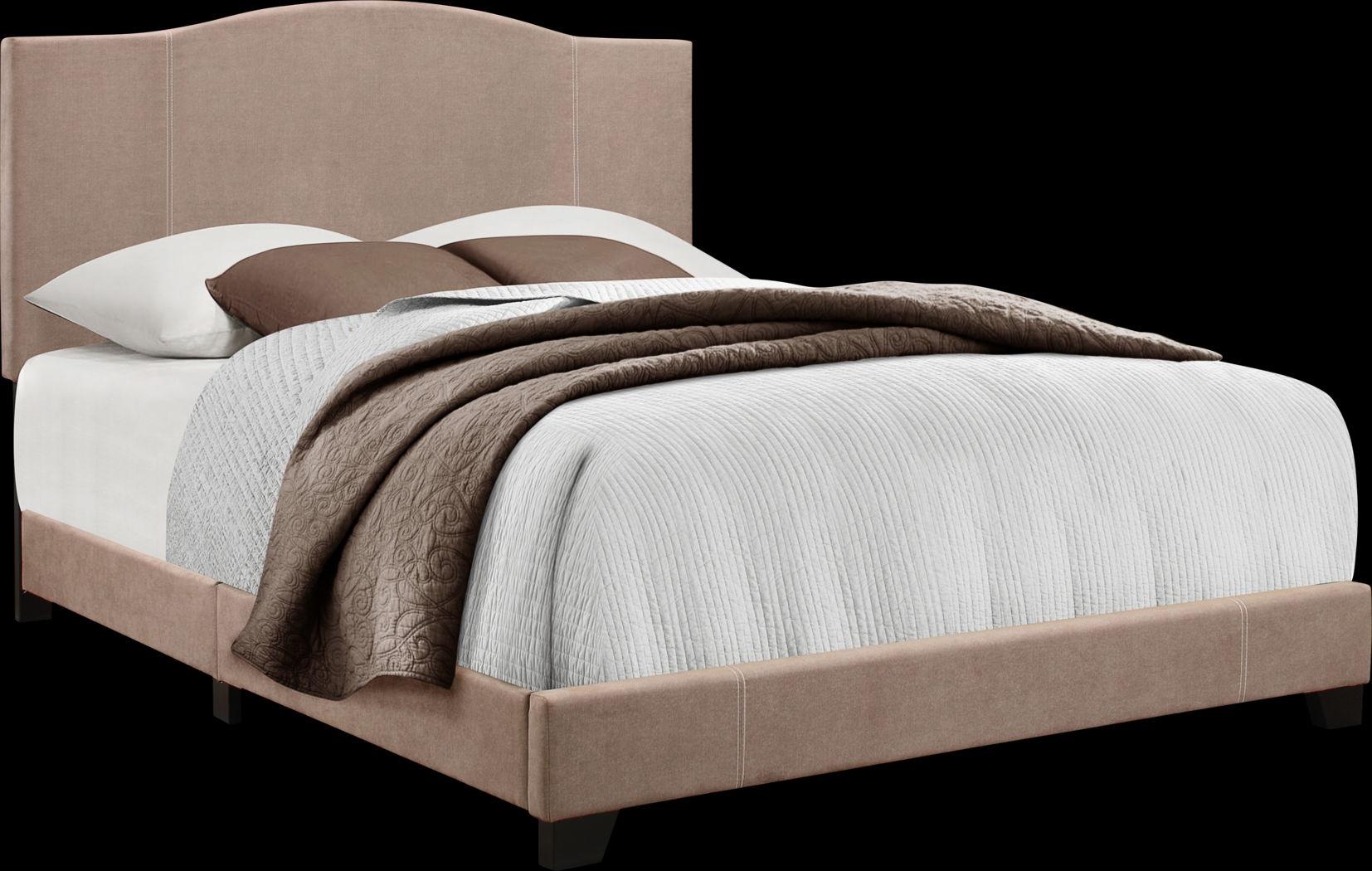 Bintliff Beige Queen Bed - Thumbnail - Image 1