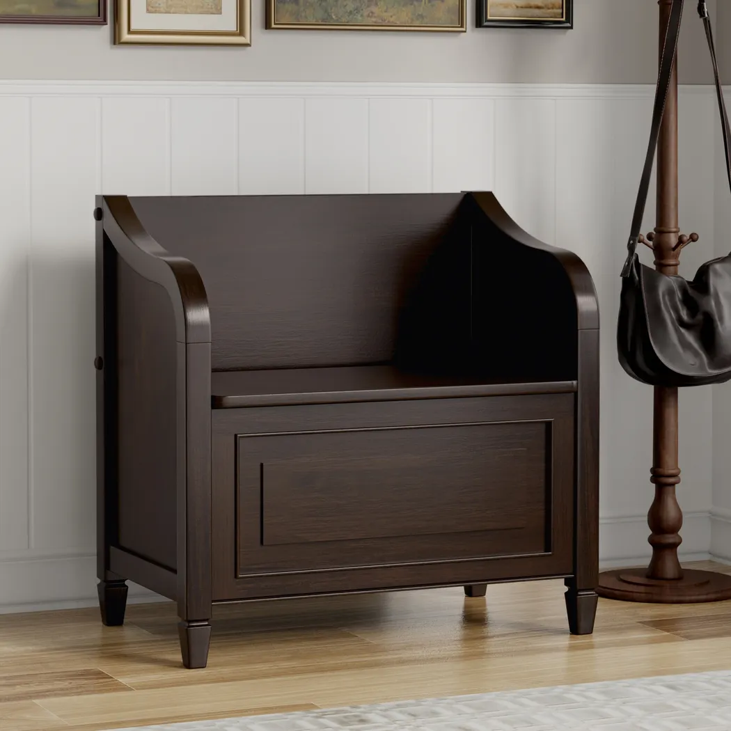 Bintou Brown Small Storage Bench - Thumbnail - Image 2