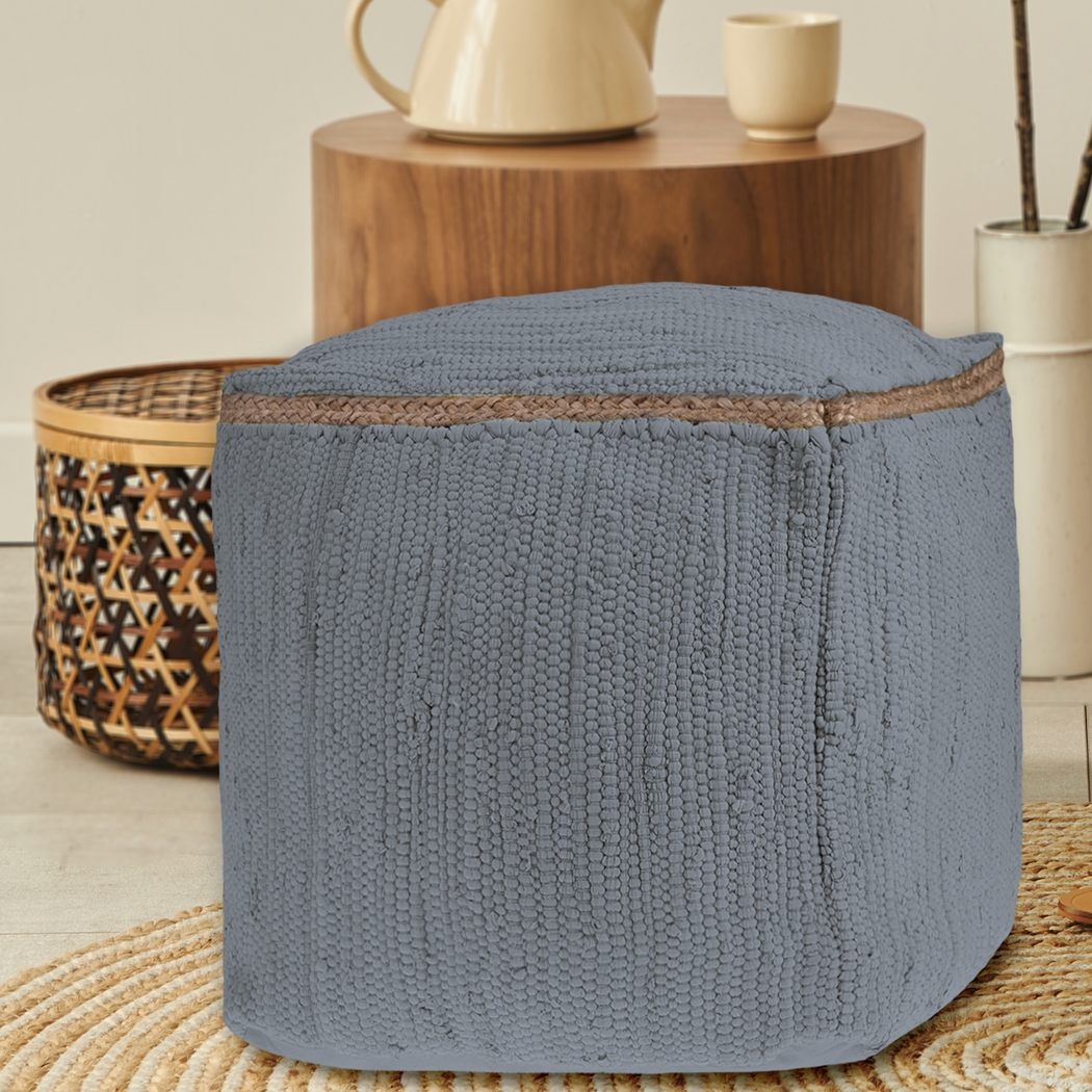 Binvia Gray Pouf - Thumbnail - Image 2