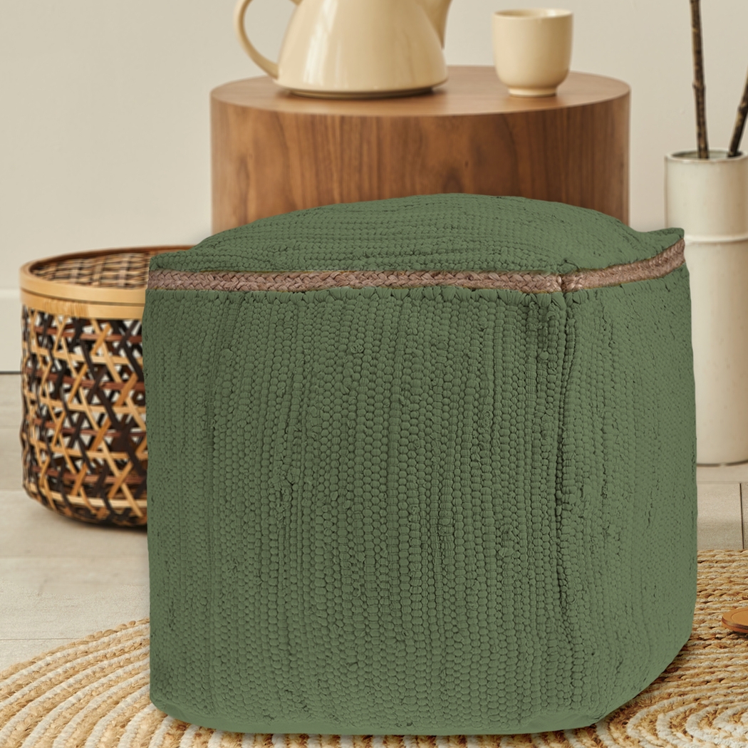 Binvia Green Pouf - Thumbnail - Image 2