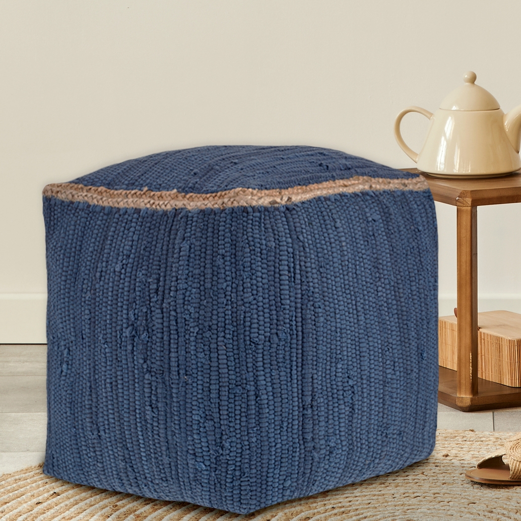 Binvia Indigo Pouf - Thumbnail - Image 2