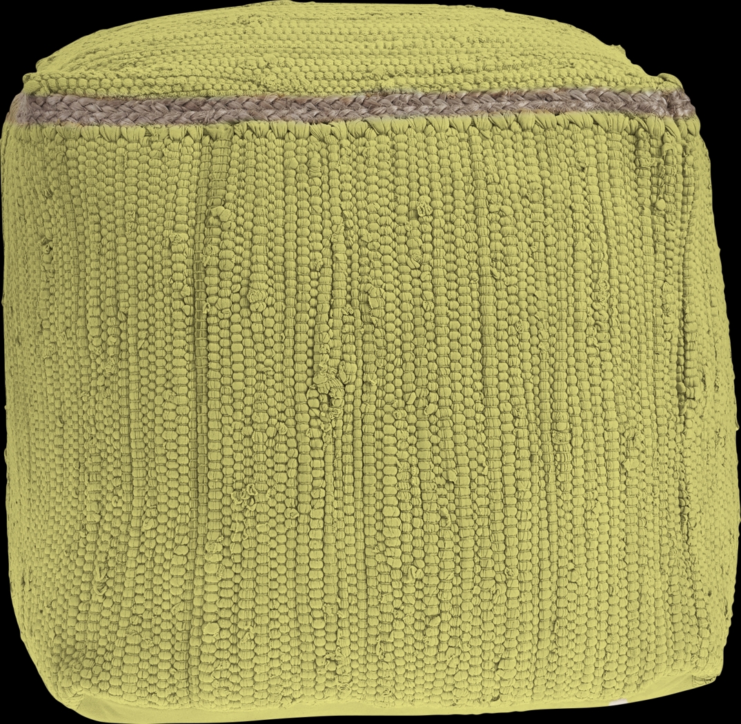 Binvia Lime Green Pouf - Thumbnail - Image 1