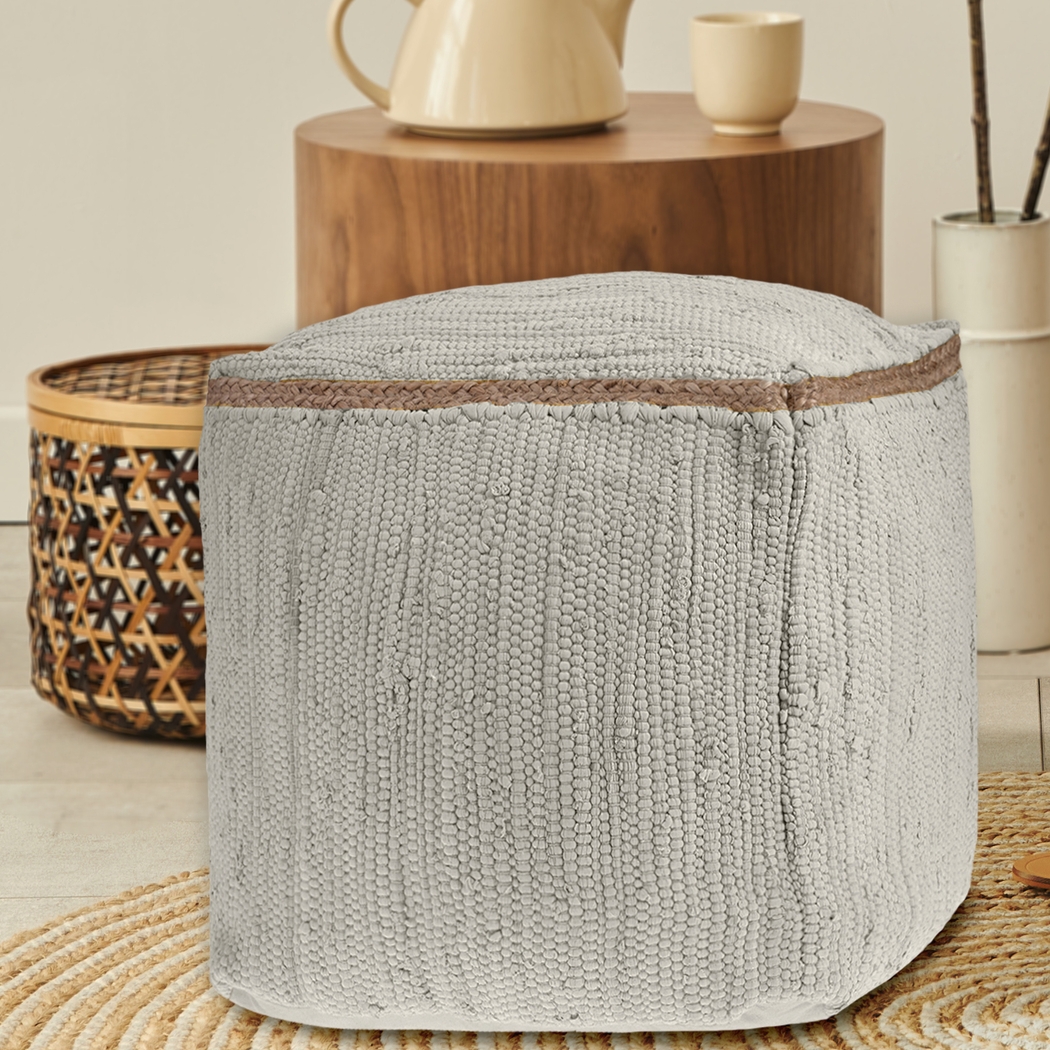 Binvia White Pouf - Thumbnail - Image 2