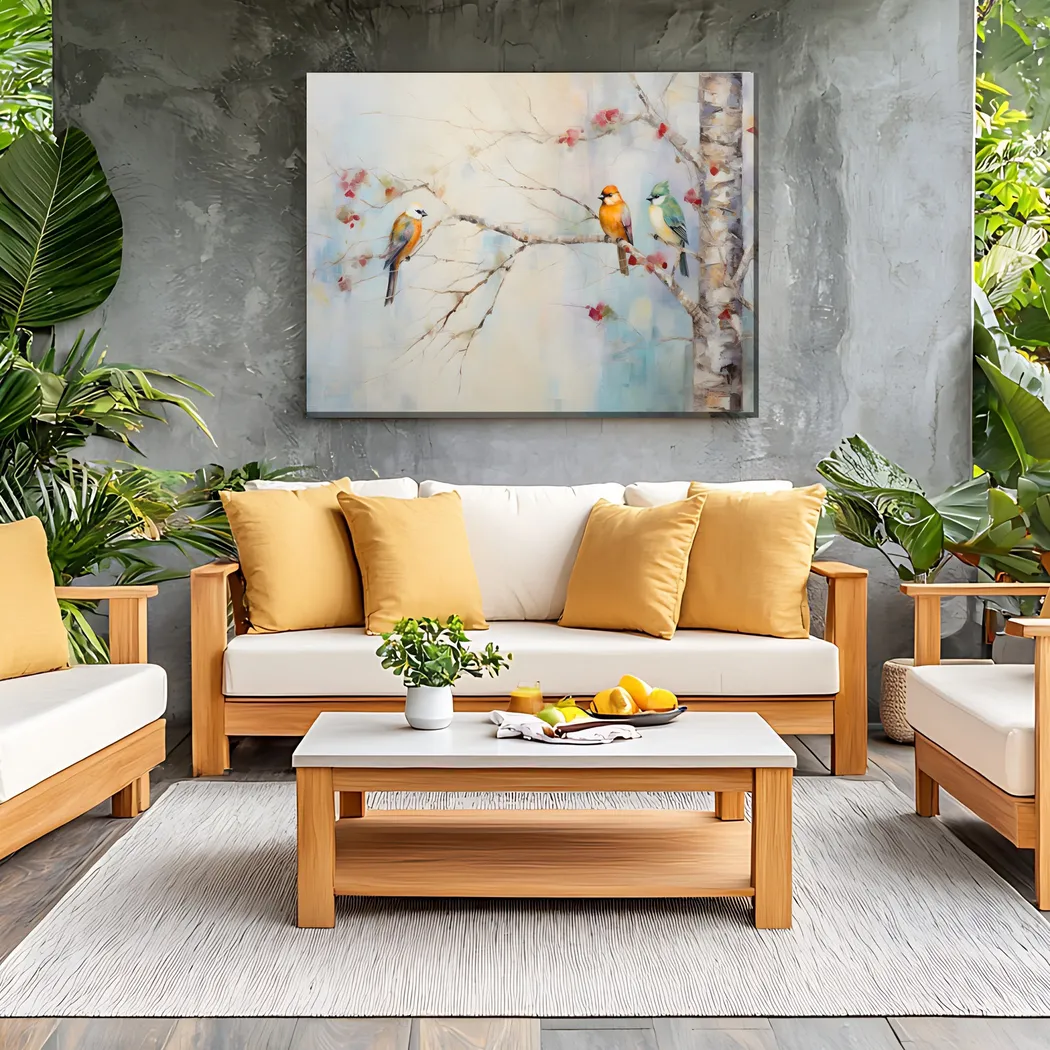 Birch Buddies Sky Indoor/Outdoor Wall Art - Thumbnail - Image 2