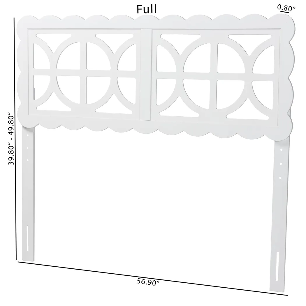 Birchis White Full Headboard - Thumbnail - Image 5