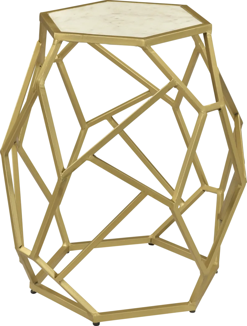 Birchleaf Gold Accent Table - Thumbnail - Image 2