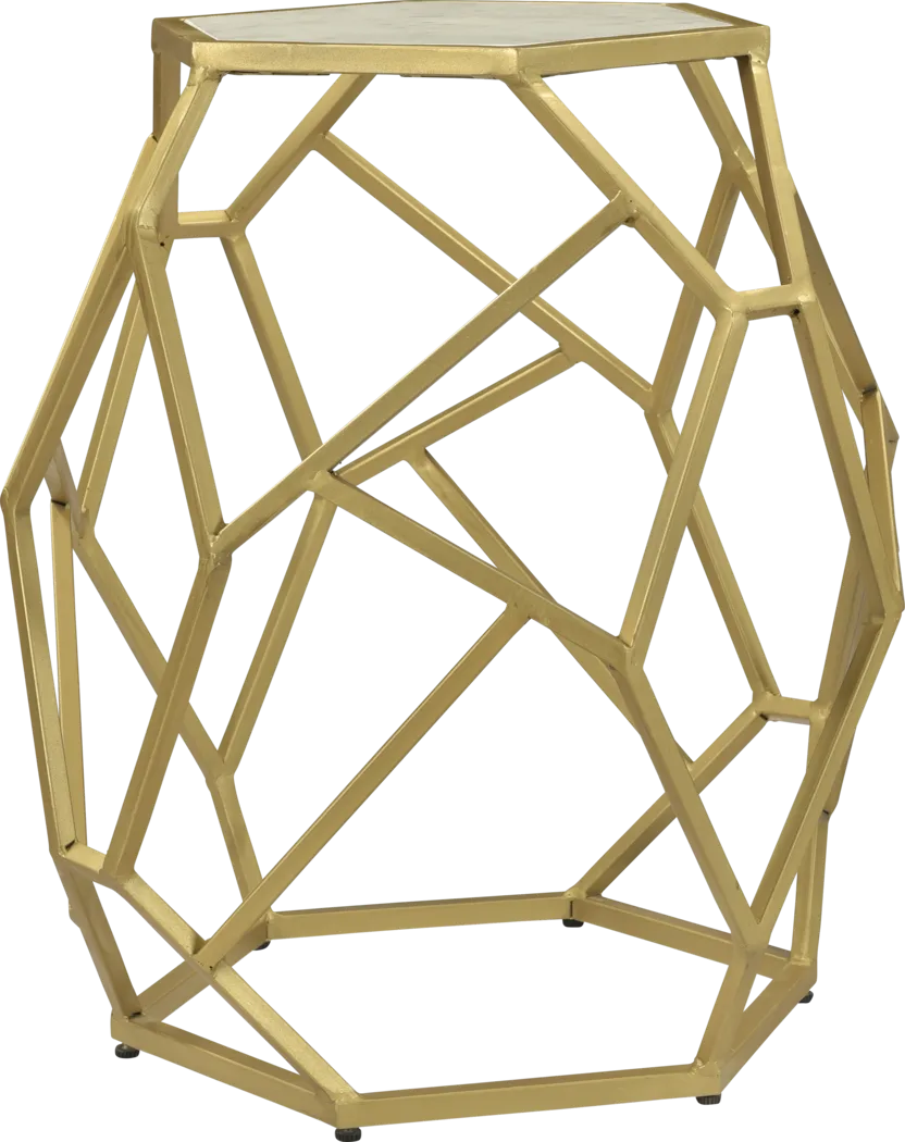 Birchleaf Gold Accent Table - Thumbnail - Image 3