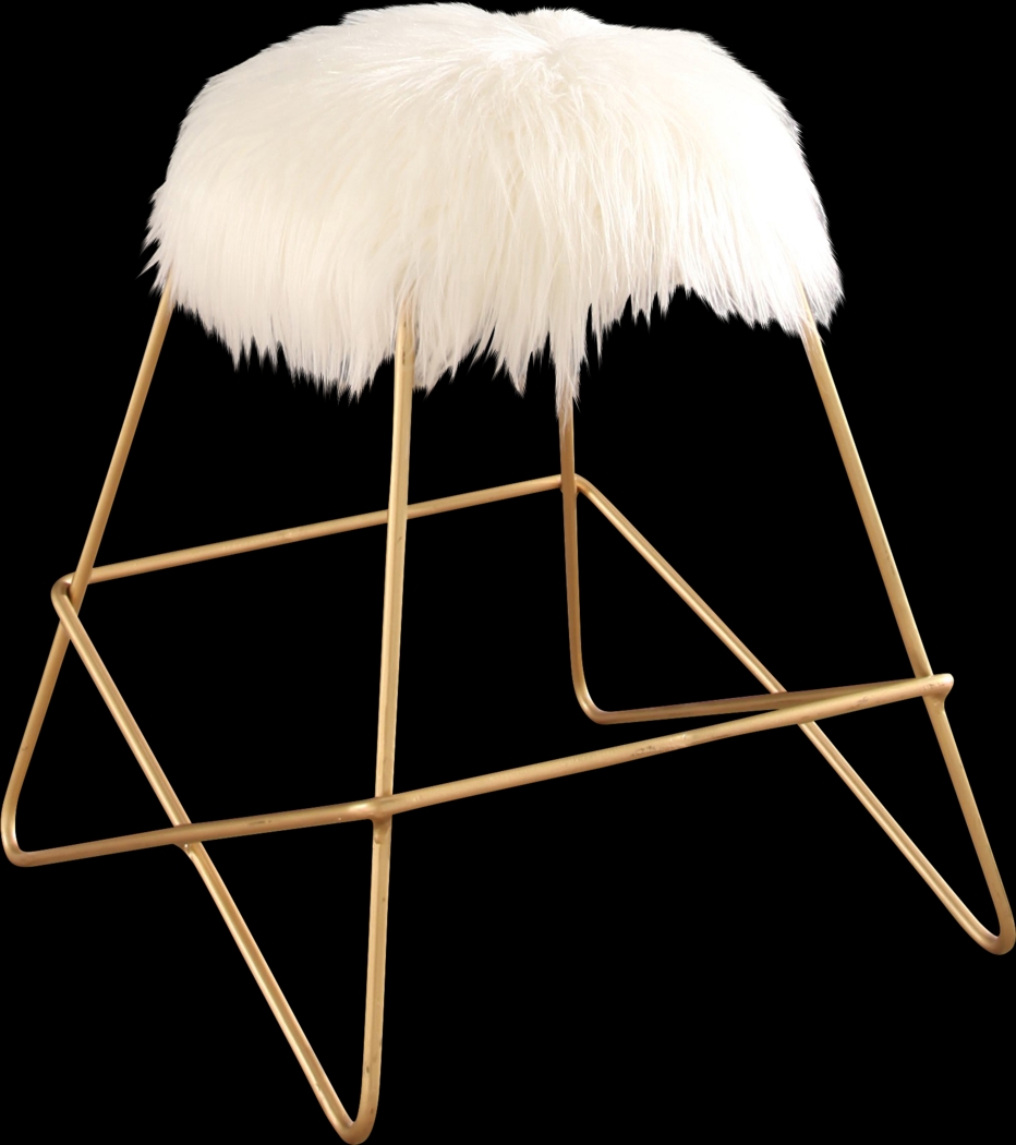 Birdies White Vanity Stool - Thumbnail - Image 1