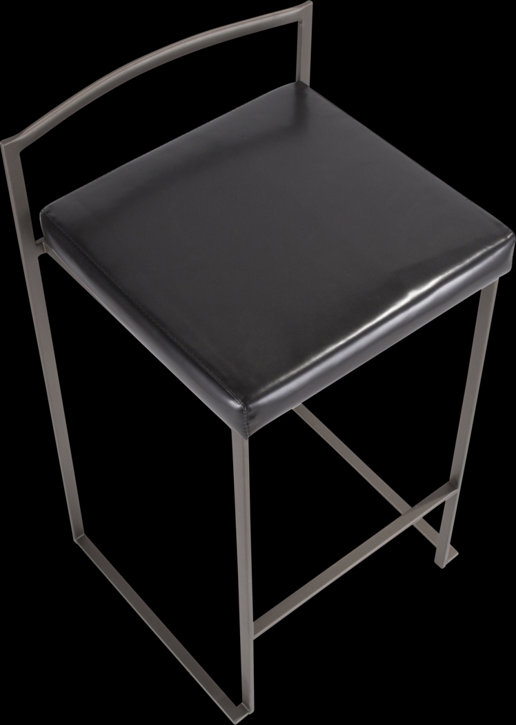 Birdlake I Black Counter Height Stool, Set of 3 - Thumbnail - Image 11