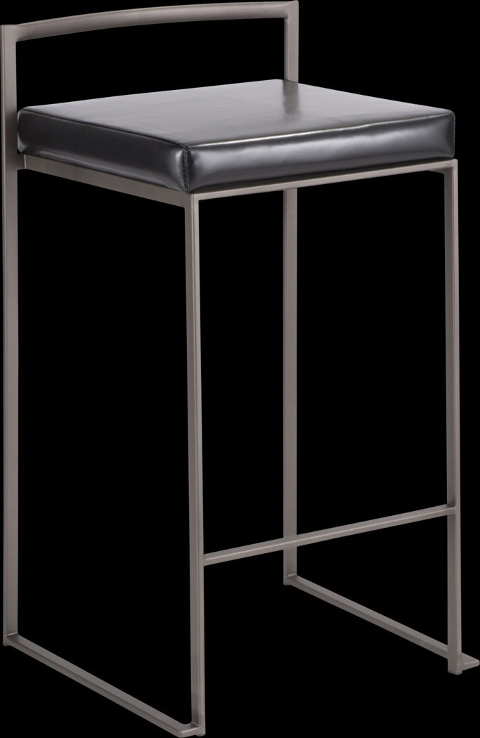 Birdlake I Black Counter Height Stool, Set of 3 - Thumbnail - Image 6