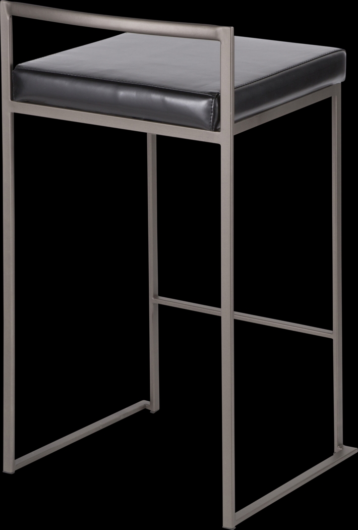 Birdlake I Black Counter Height Stool, Set of 3 - Thumbnail - Image 8