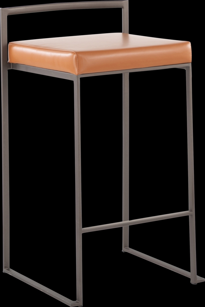 Birdlake I Camel Counter Height Stool, Set of 2 - Thumbnail - Image 2