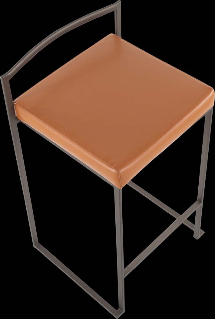 Birdlake I Camel Counter Height Stool, Set of 2 - Thumbnail - Image 7