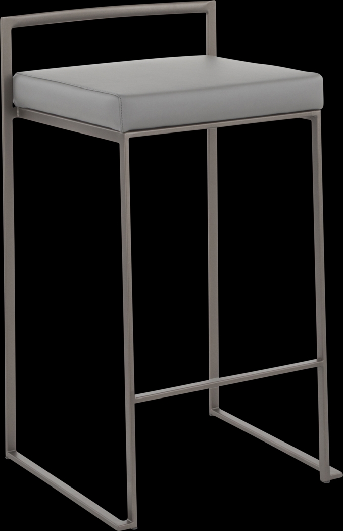 Birdlake I Gray Counter Height Stool, Set of 3 - Thumbnail - Image 4