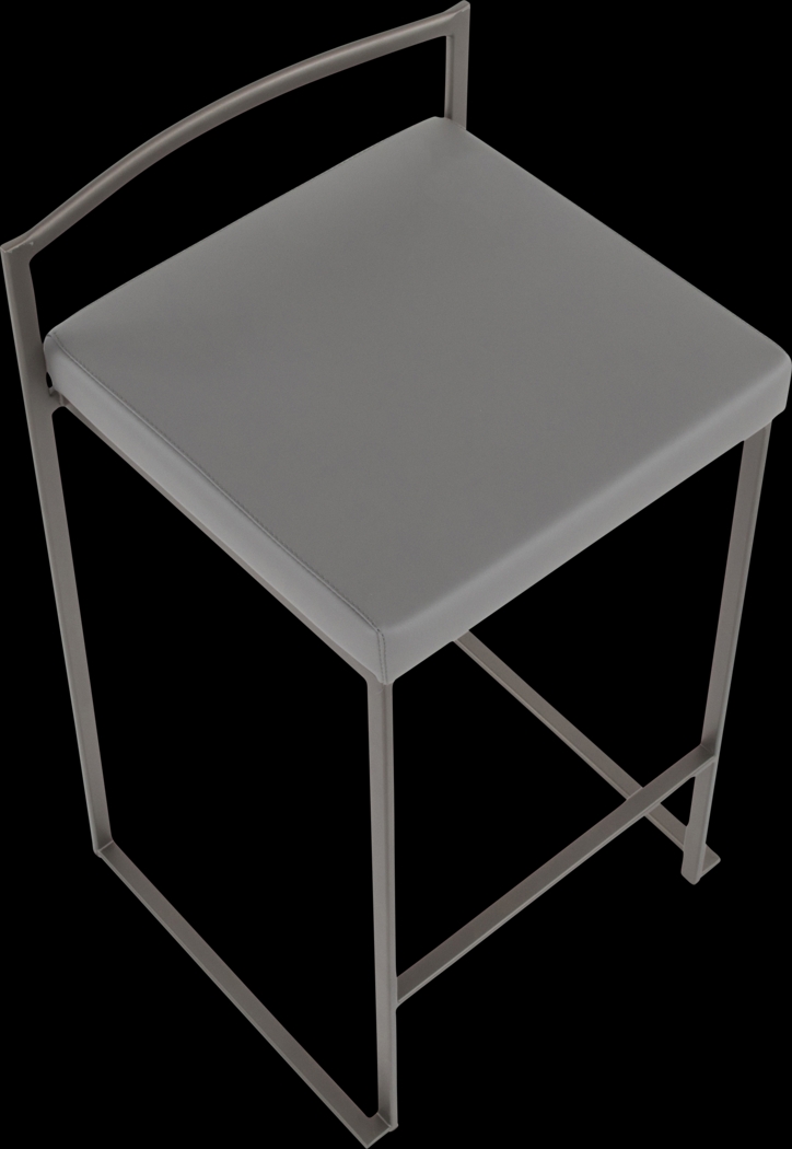 Birdlake I Gray Counter Height Stool, Set of 3 - Thumbnail - Image 9