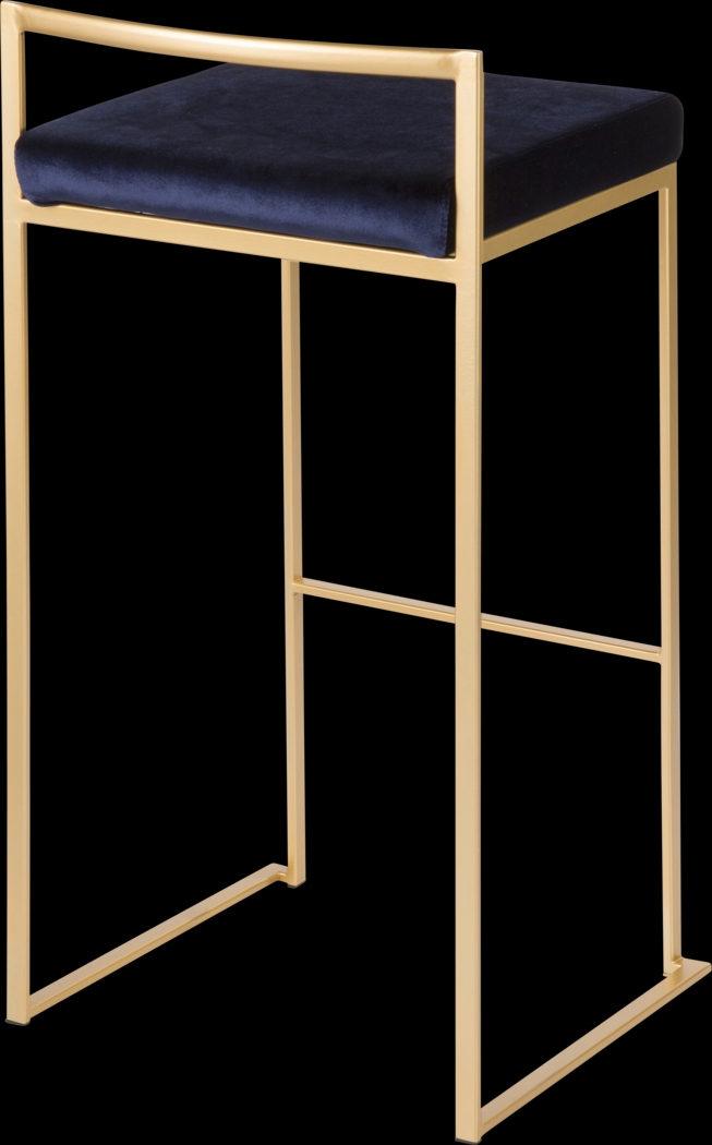 Birdlake II Blue Barstool, Set of 3 - Thumbnail - Image 7