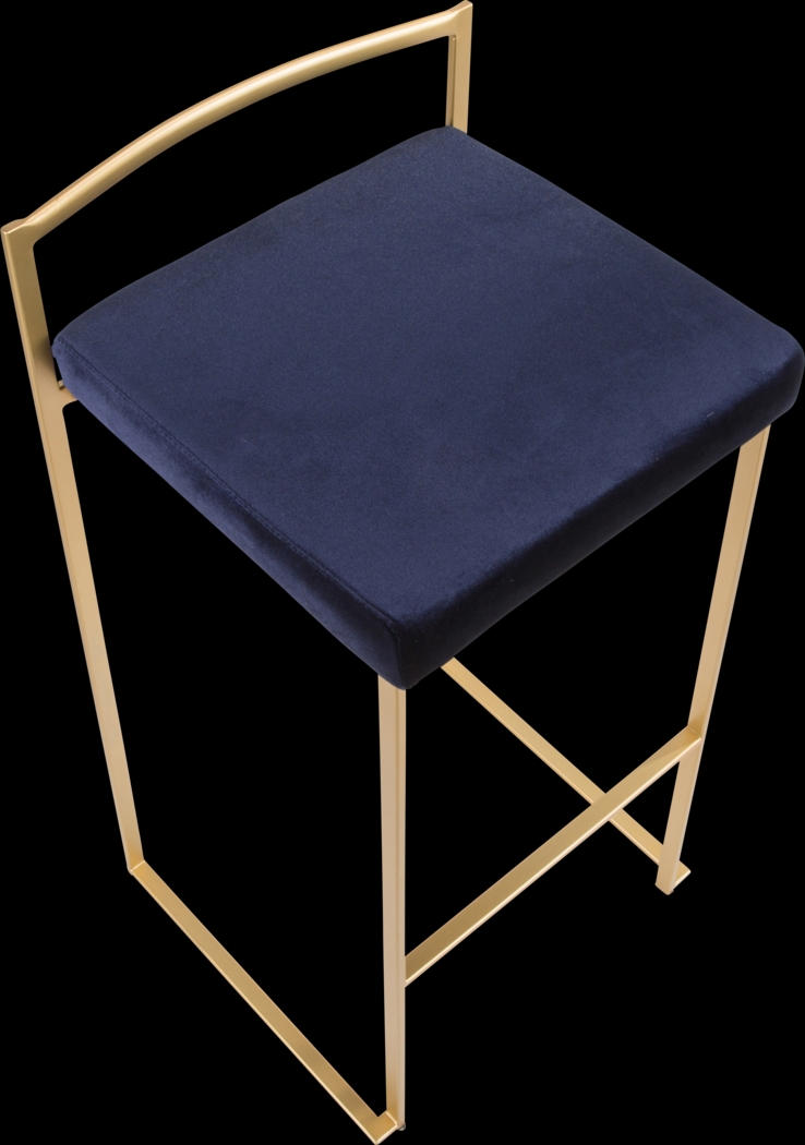 Birdlake II Blue Barstool, Set of 3 - Thumbnail - Image 10