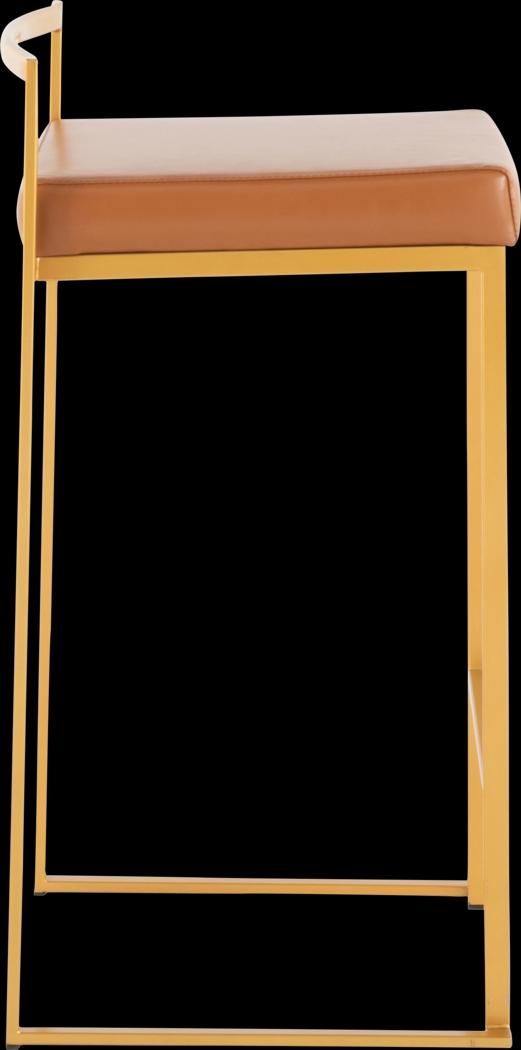 Birdlake II Camel Counter Height Stool, Set of 2 - Thumbnail - Image 3