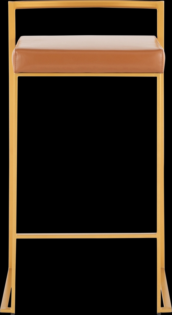 Birdlake II Camel Counter Height Stool, Set of 2 - Thumbnail - Image 6